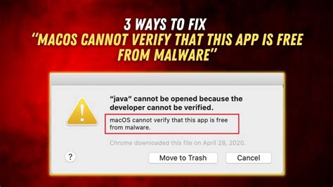 In addition to code signing, Apple now expects developers to notarize their <strong>apps</strong>. . Macos cannot verify that this app is free from malware